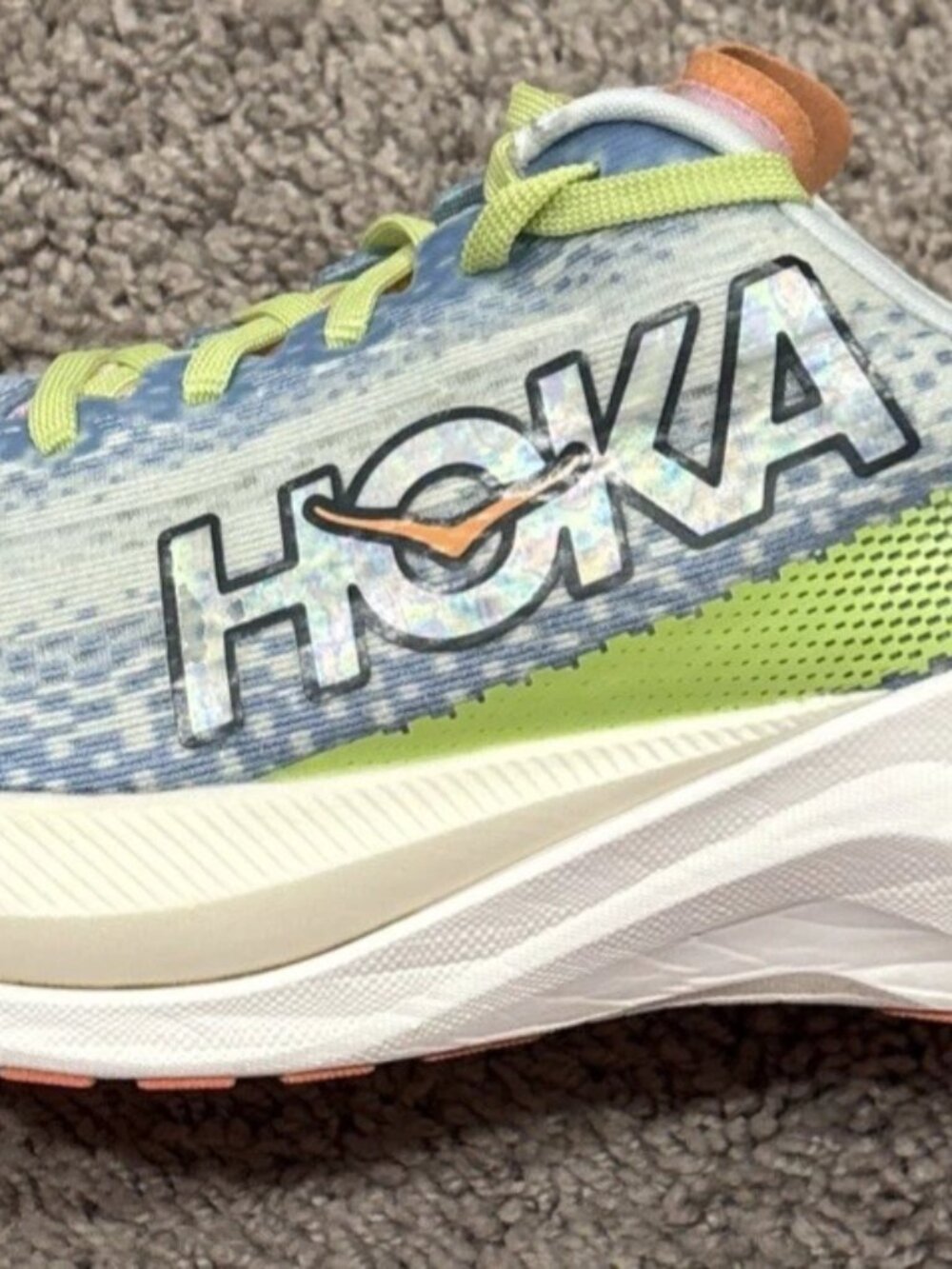 Great! Hoka One One Womens Mach X 1141451 DLL Multicolor Running Shoes Sz 7.5B